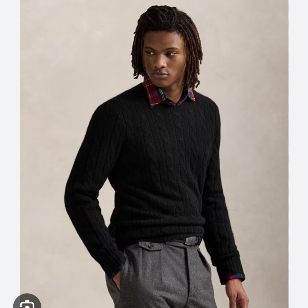Polo Ralph Lauren cable knit cashmere sweater